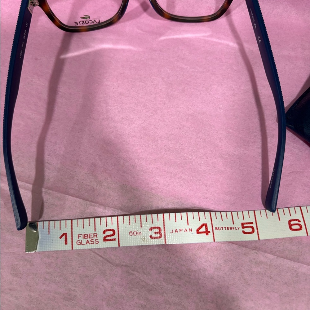 Lacoste Brown Tortoise Eyeglasses Frame - Picture 10 of 10